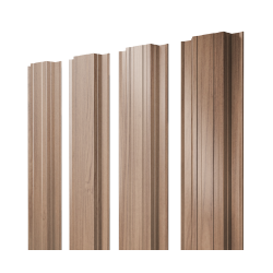 Штакетник Прямоугольный с прямым резом 0,45 Print Elite Honey Wood TwinColor