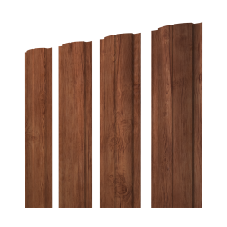 Штакетник Полукруглый Slim с прямым резом 0,45 Print Premium Rowan Wood Intense FTC