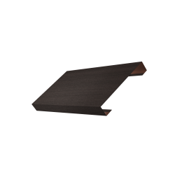 Ламель лицевая 125 забора жалюзи Texas 0,45 Print Elite с пленкой Coffee Wood TwinColor