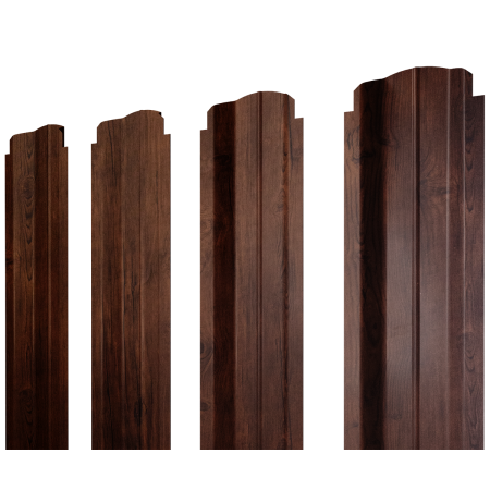 Штакетник П-образный В фигурный 0,45 Print Premium Cherry Wood Fresh TwinColor