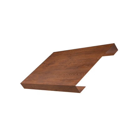 Ламель лицевая 150 забора жалюзи Texas 0,45 Print Premium с пленкой Golden Wood Fresh TwinColor
