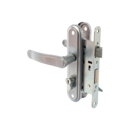 Замок врезной с ручкой Зенит ЗВ4-3.03 (личинка) бриллиант