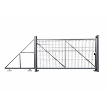 Ворота откатные Profi 2,03х5,0 RAL 7024 влево