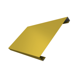 Ламель лицевая 200 забора жалюзи Texas 0,45 PE с пленкой RAL 1018 цинково-желтый