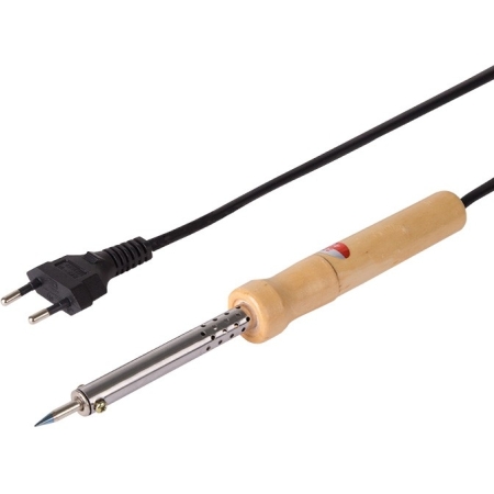 Паяльник с деревянной ручкой мощность 40Вт 16873