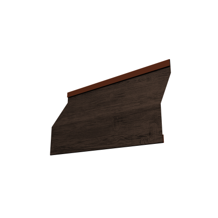 Ламель забора жалюзи Milan Slim 0,45 Print Premium Antique Wood TwinColor