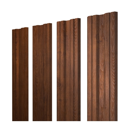 Штакетник Twin с прямым резом 0,45 Print Premium Golden Wood Fresh TwinColor
