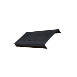 Ламель обратная 125 забора жалюзи Texas 0,45 Print Premium с пленкой Grey Wood TwinColor