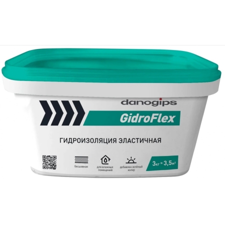 Гидроизоляция Danogips GidroFlex 3кг