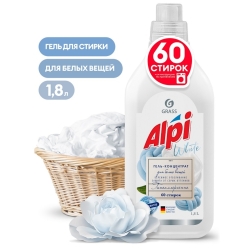 Концентрированное жидкое средство для стирки GRASS ALPI WHITE GEL 1,8л 125733