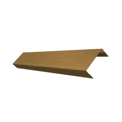 Ламель обратная 50 забора жалюзи Texas 0,45 Print Elite с пленкой Honey Wood TwinColor
