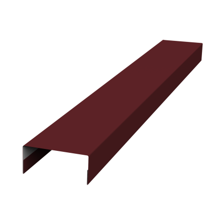 Ламель лицевая 125 забора жалюзи Texas стартовая/финишная для калиток и ворот 0,45 Drap TX RAL 3005