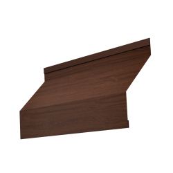 Ламель забора жалюзи Milan new 0,45 Print Elite с пленкой Choco Wood TwinColor