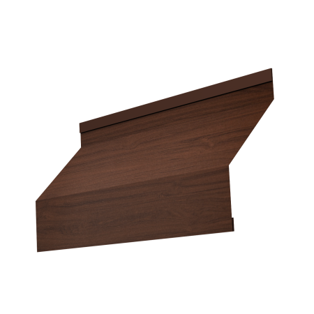 Ламель забора жалюзи Milan new 0,45 Print Elite с пленкой Choco Wood TwinColor