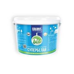 COLORIT Bio Краска для Интерьеров супербелая 2,7 кг