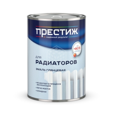 Престиж Эмаль глянцевая алкидная для радиаторов Белая 0,9