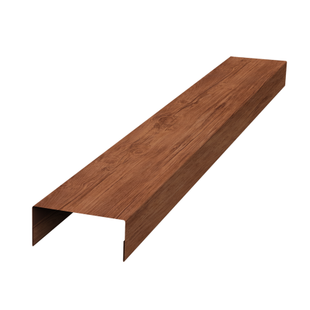 Ламель лицевая 125 забора жалюзи Texas стартовая/финишная для калиток и ворот 0,45 Rowan FTC