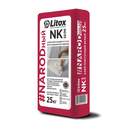 Литокс NK 21 Клей плиточный цементный 25 кг