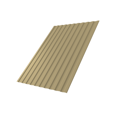 Профнастил С-8 6*1,2 1014 (слоновая кость) 0,4 мм