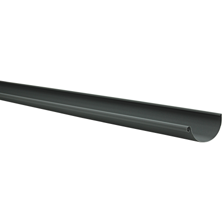 Желоб полукруглый 3м Optima 125мм RAL 7024 Matt