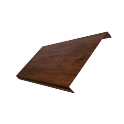 Ламель обратная 200 забора жалюзи Texas 0,4 Print Premium с пленкой Cherry Wood Fresh TwinColor