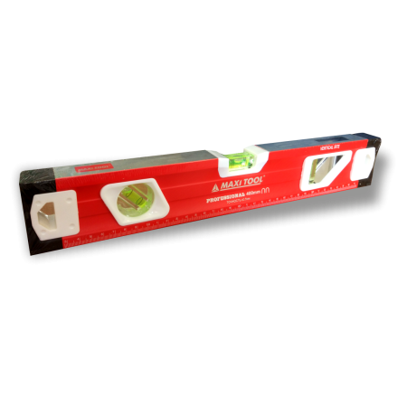 Уровень 19401 красн 40см противоударн. усилен. 3 глазка+перископ+иагнит+линейка(40)Maxi Tool