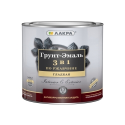 ЛАКРА Грунт-эмаль Серый 1,7кг