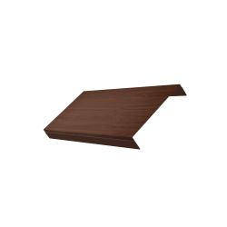 Ламель обратная 150 забора жалюзи Texas 0,45 Print Elite с пленкой Choco Wood TwinColor