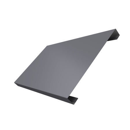 Ламель лицевая 200 забора жалюзи Texas 0,45 PE с пленкой RAL 7004 сигнальный серый