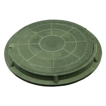 Люк д/колодцев 67 макс.3т кругл. цветной