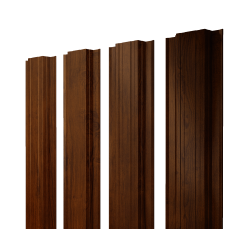 Штакетник Прямоугольный с прямым резом 0,45 Print-Double Premium Golden Wood Intense F