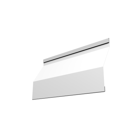Ламель забора жалюзи Milan Slim 0,5 Satin с пленкой RAL 9003 сигнальный белый