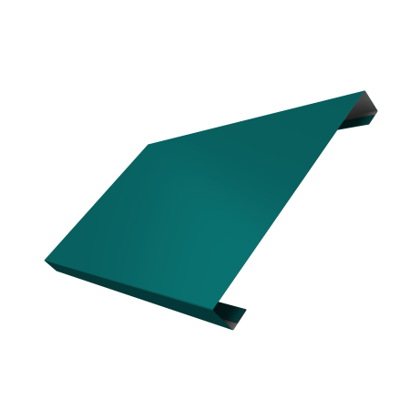 Ламель лицевая 200 забора жалюзи Texas 0,45 PE с пленкой RAL 5021 водная синь