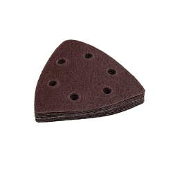Насадка для МФИ ПРАКТИКА шлиф.листы дельта ,VELCRO, 6 отверстий 93мм,Р80, 10шт 240-447