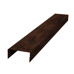 Ламель лицевая 125 забора жалюзи Texas стартовая/финишная для калиток и ворот 0,45 Cherry Wood