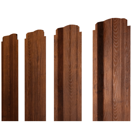 Штакетник П-образный В фигурный 0,45 Print Premium Golden Wood Fresh TwinColor
