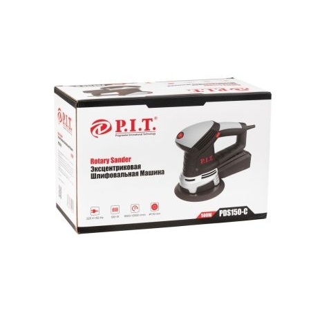 Эксцентриковая шлифмашина P.I.T. PDS 150-С (500Вт, 150мм,подошва,6000-12000 об/мин)