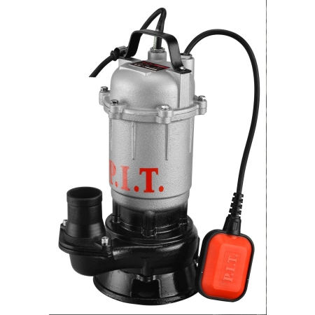 Насос фекальный P.I.T. PSW1100-W2 (1100Вт,с ножом,напор 20м,проз-ть 250л/мин,чугун,поплав.выкл)