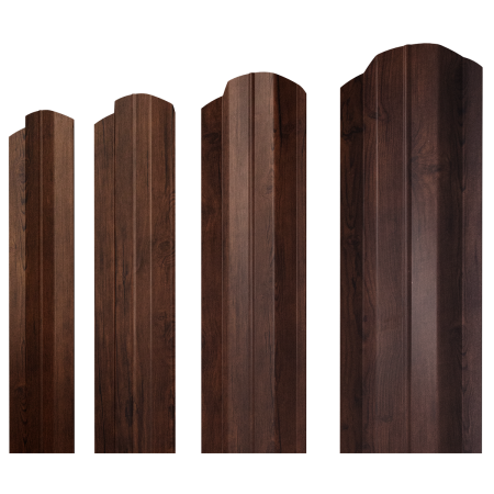 Штакетник М-образный B фигурный 0,4 Print Premium Cherry Wood Fresh TwinColor