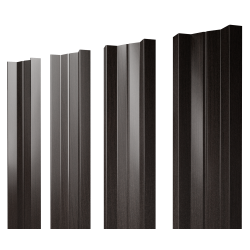 Штакетник М-образный А с прямым резом 0,45 Print Elite Coffee Wood TwinColor