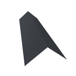Конёк прямоугольный 2 м Ral 7024 (145х145) (Мокрый асфальт) 0,45 мм
