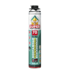 Пена профиссиональная МОНТАЖНИК SUPER 70 850гр