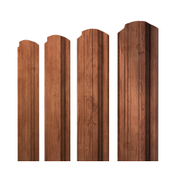 Штакетник Прямоугольный фигурный 0,45 Print Premium Rowan Wood Intense FTC
