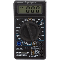 Портативный мультиметр М830В (DT830B) PROCONNECT(1/60) 13-3011