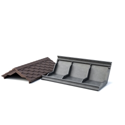 Парапет на пролет забора EVEREST 130*510 мм Коричневый