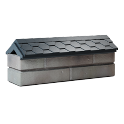 Парапет на пролет забора EVEREST 130*510 мм Серый