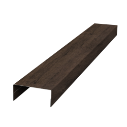 Ламель лицевая 125 забора жалюзи Texas стартовая/финишная для калиток и ворот 0,45 Antique Wood плен