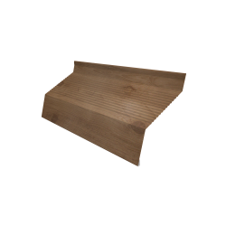 Ламель забора жалюзи Milan new gofr 0,45 Print Premium Pine Wood Fresh