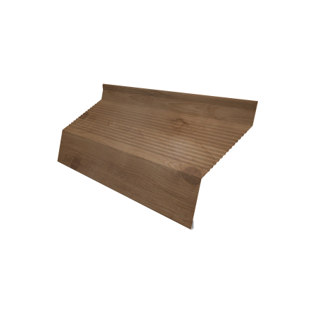 Ламель забора жалюзи Milan new gofr 0,45 Print Premium Pine Wood Fresh