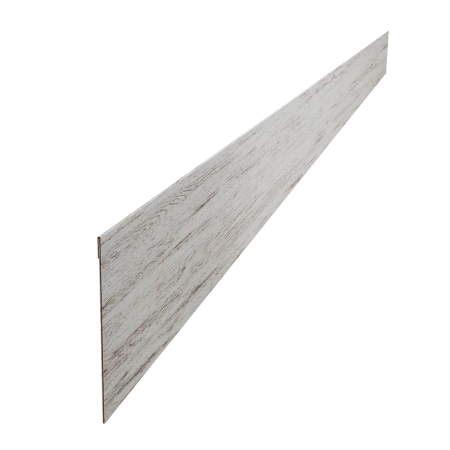 Ламель забора жалюзи Palermo стартовая/финишная для калиток и ворот 0,45 Print Elite Snow Wood TwinC